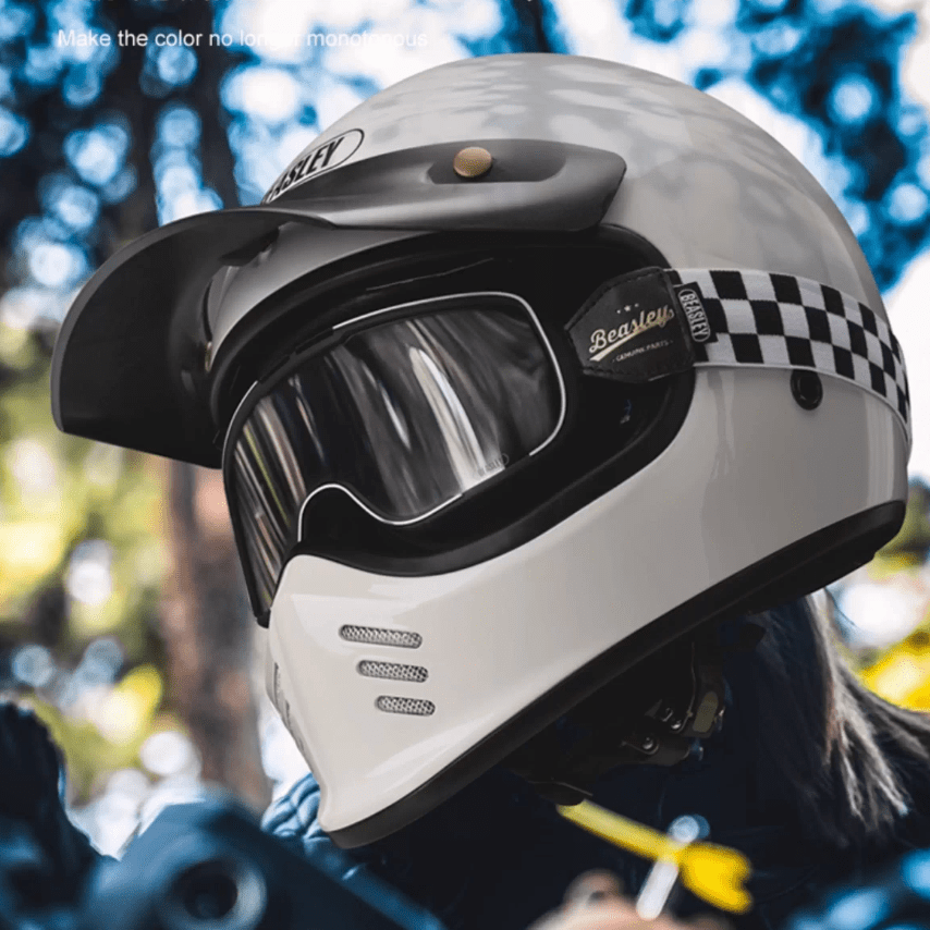 Punk Motorcycle Helmet Cyber Gear- I29 Golden Shield Flower / 3XL Punk Motorcycle Helmet Cyber Gear- I29 Golden Shield Flower / 3XL