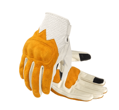 CASYKO lambskin & suede all - season retro motorcycle gloves - Savile Speed Co.