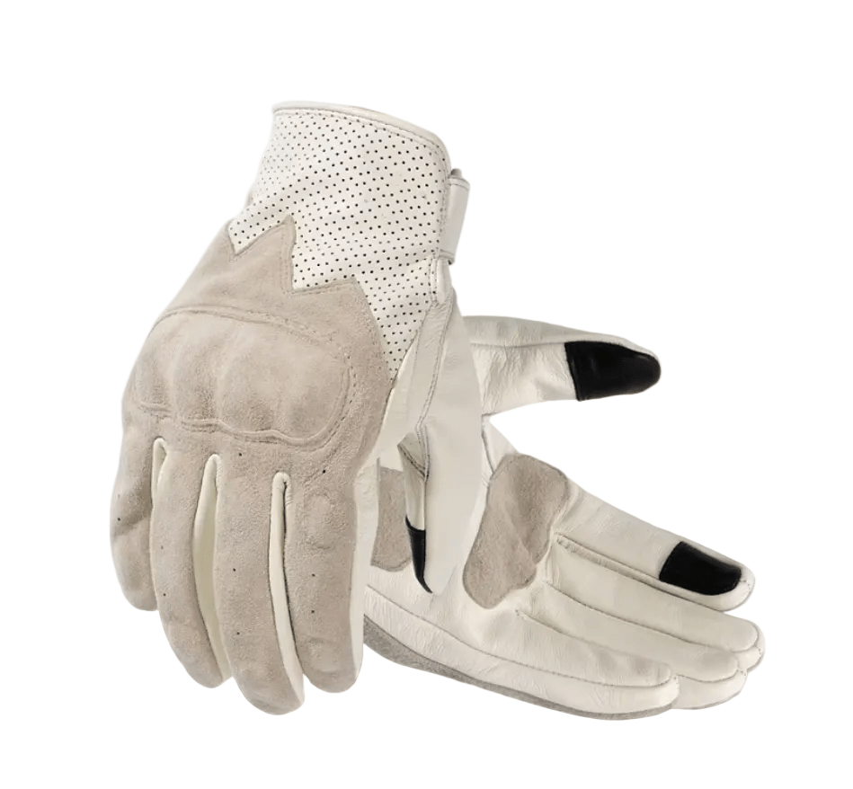 CASYKO lambskin & suede all - season retro motorcycle gloves - Savile Speed Co.