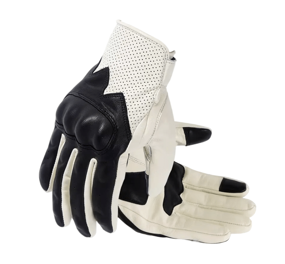 CASYKO lambskin & suede all - season retro motorcycle gloves - Savile Speed Co.