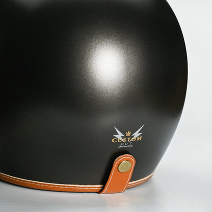 Feture STEVEN CUSTOM Retro Motorcycle Helmet DOT - Savile Speed Co.