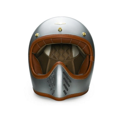 Feture STEVEN CUSTOM Retro Motorcycle Helmet DOT - Savile Speed Co.