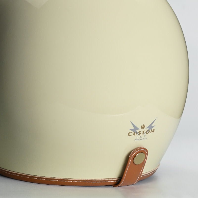 Feture STEVEN CUSTOM Retro Motorcycle Helmet DOT - Savile Speed Co.