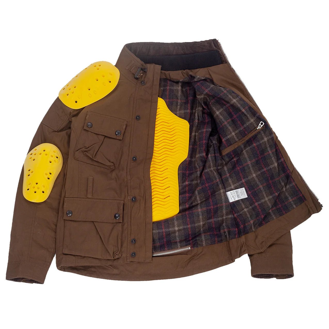 Fogy Classic Waxed Cotton Motorcycle Jacket Retro Café Racer Riding Gear - Savile Speed Co.