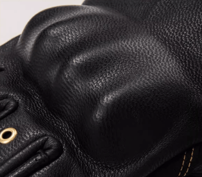 Fogy Garage Fidlock Retro Leather Motorcycle Gloves - Savile Speed Co.