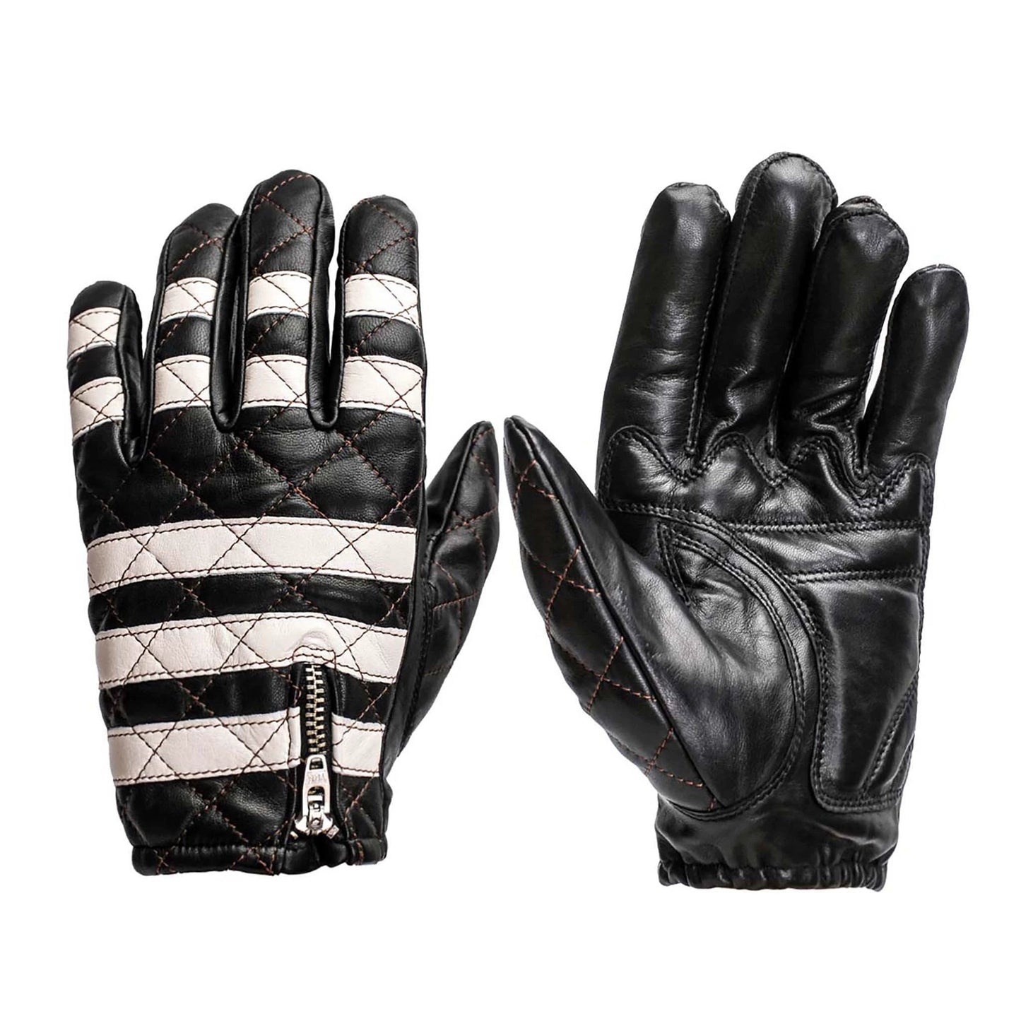 Fogy Garage Prisoner Retro Motorcycle Riding Gloves Lambskin - Savile Speed Co.