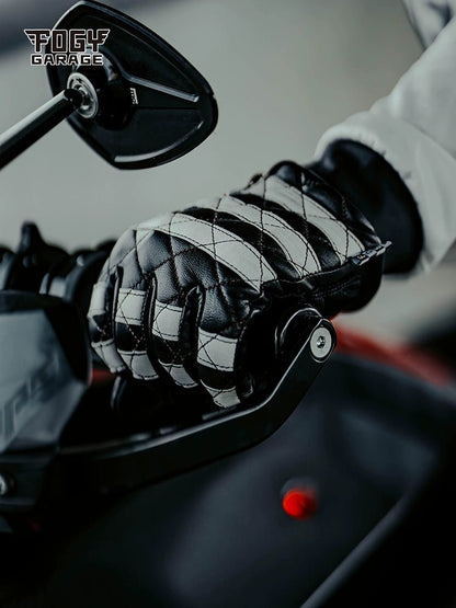 Fogy Garage Prisoner Retro Motorcycle Riding Gloves Lambskin - Savile Speed Co.