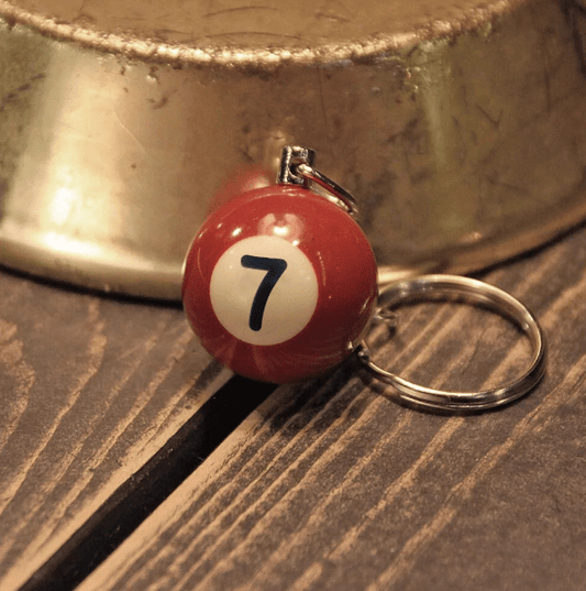 Metalize Billiards Ball Vintage Keychian - Savile Speed Co.