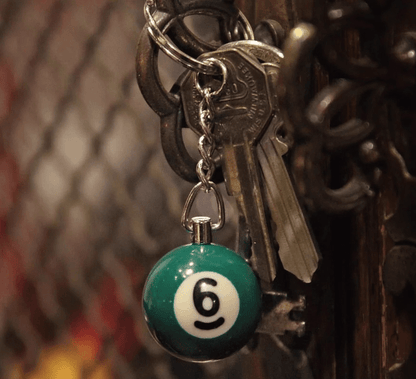 Metalize Billiards Ball Vintage Keychian - Savile Speed Co.
