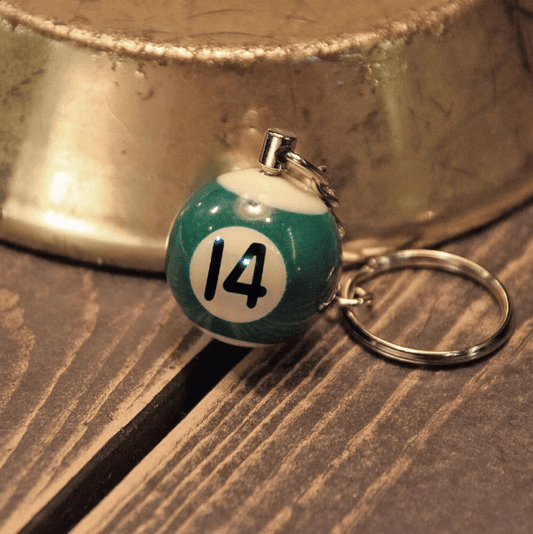 Metalize Billiards Ball Vintage Keychian - Savile Speed Co.