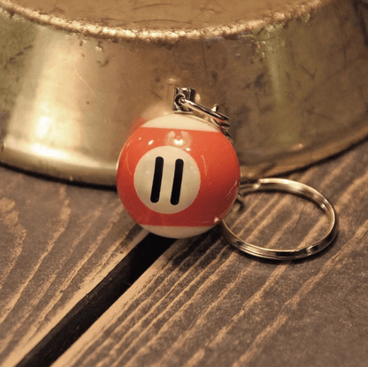 Metalize Billiards Ball Vintage Keychian - Savile Speed Co.