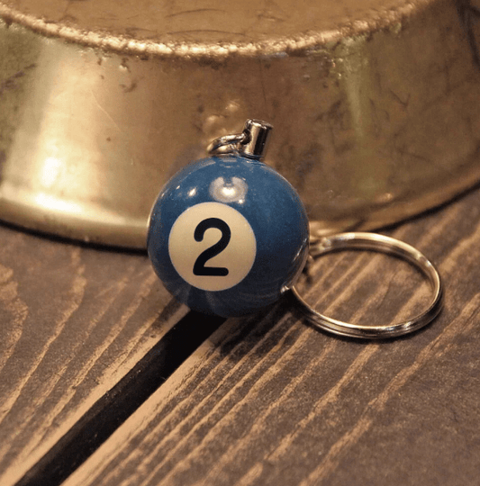 Metalize Billiards Ball Vintage Keychian - Savile Speed Co.
