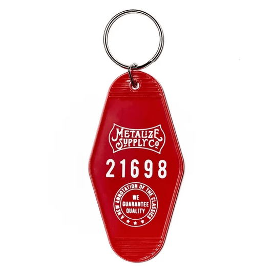 Metalize Vintage Motel Keytag Keychain - Savile Speed Co.