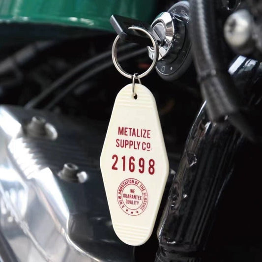 Metalize Vintage Motel Keytag Keychain - Savile Speed Co.