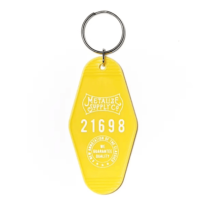 Metalize Vintage Motel Keytag Keychain - Savile Speed Co.