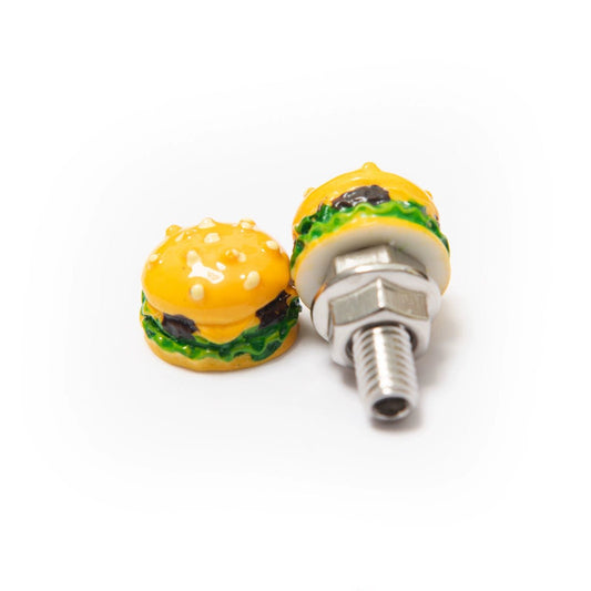 Mooneyes Motorcycle Plate Screws and Valve Stem Caps - Savile Speed Co.