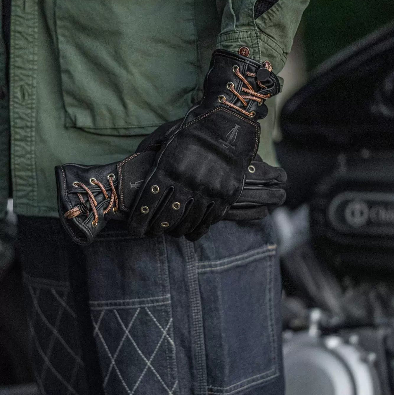 MR MOTOR All - Season Lambskin Retro Motorcycle Gloves - Savile Speed Co.
