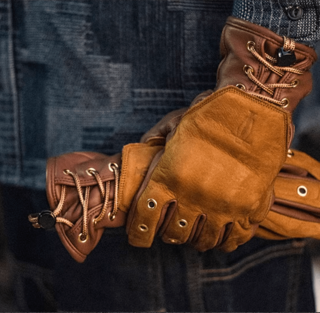 MR MOTOR All - Season Lambskin Retro Motorcycle Gloves - Savile Speed Co.