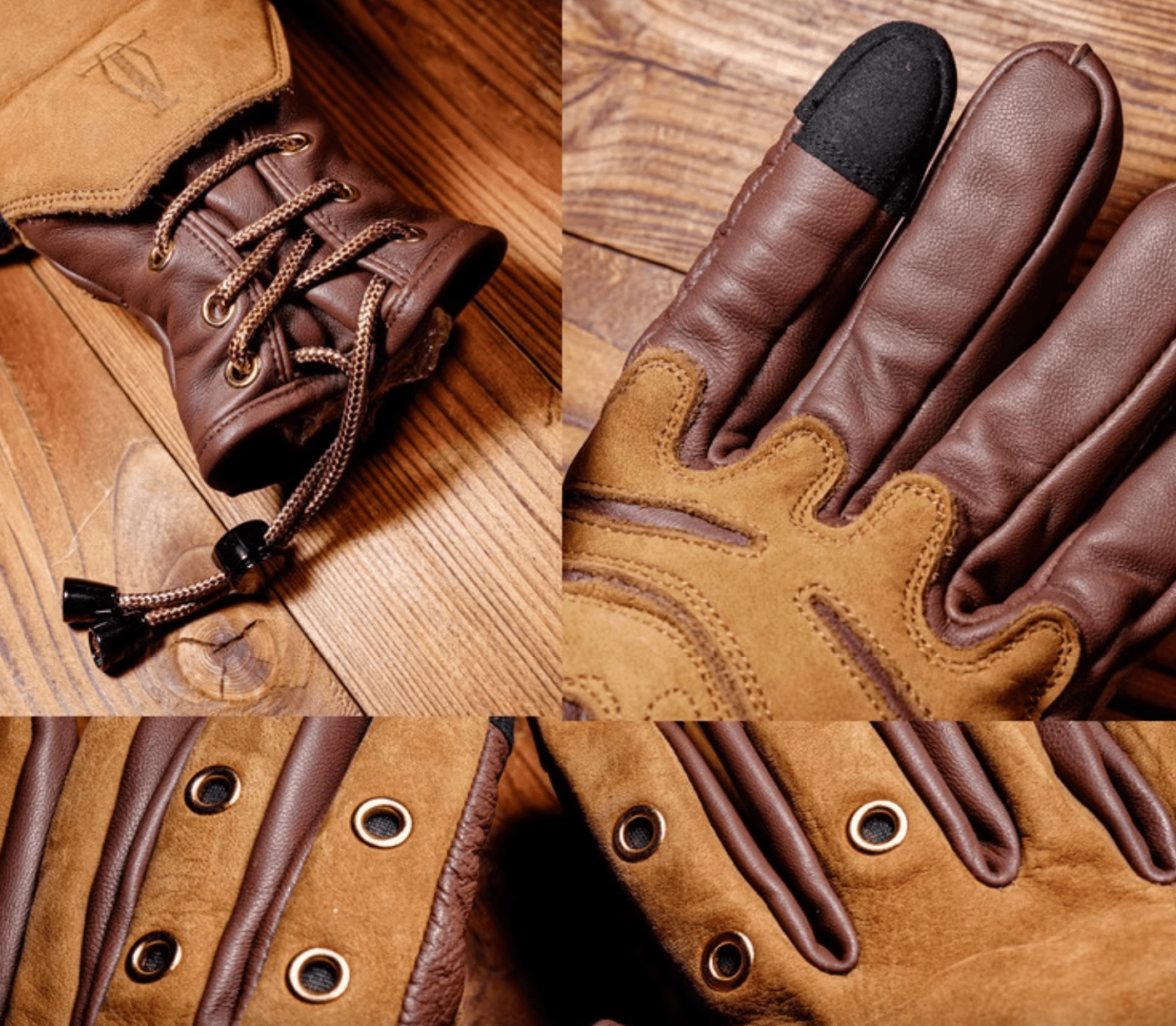MR MOTOR All - Season Lambskin Retro Motorcycle Gloves - Savile Speed Co.