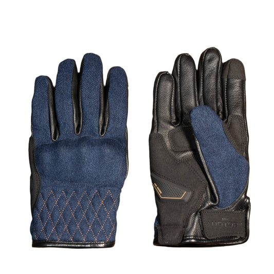 MR MOTOR Denim Retro Motorcycle Riding Gloves - Savile Speed Co.