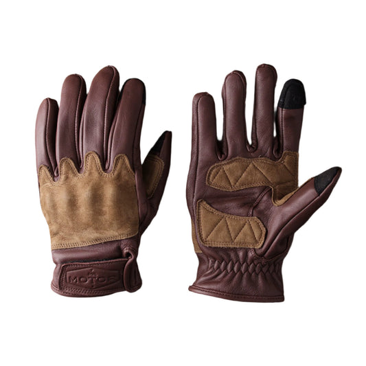 MR MOTOR Faux Suede Retro Motorcycle Riding Gloves Fall/Winter - Savile Speed Co.