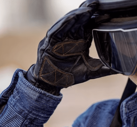 MR MOTOR Faux Suede Retro Motorcycle Riding Gloves Fall/Winter - Savile Speed Co.
