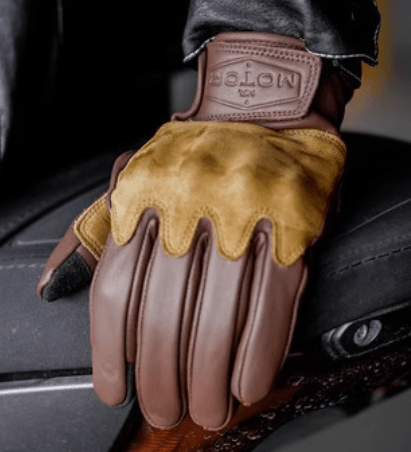 MR MOTOR Faux Suede Retro Motorcycle Riding Gloves Fall/Winter - Savile Speed Co.