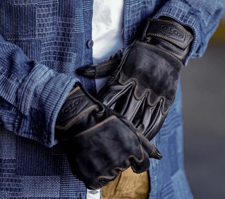 MR MOTOR Faux Suede Retro Motorcycle Riding Gloves Fall/Winter - Savile Speed Co.