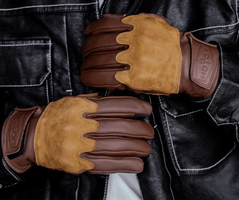MR MOTOR Faux Suede Retro Motorcycle Riding Gloves Fall/Winter - Savile Speed Co.
