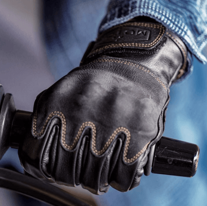 MR MOTOR Faux Suede Retro Motorcycle Riding Gloves Fall/Winter - Savile Speed Co.