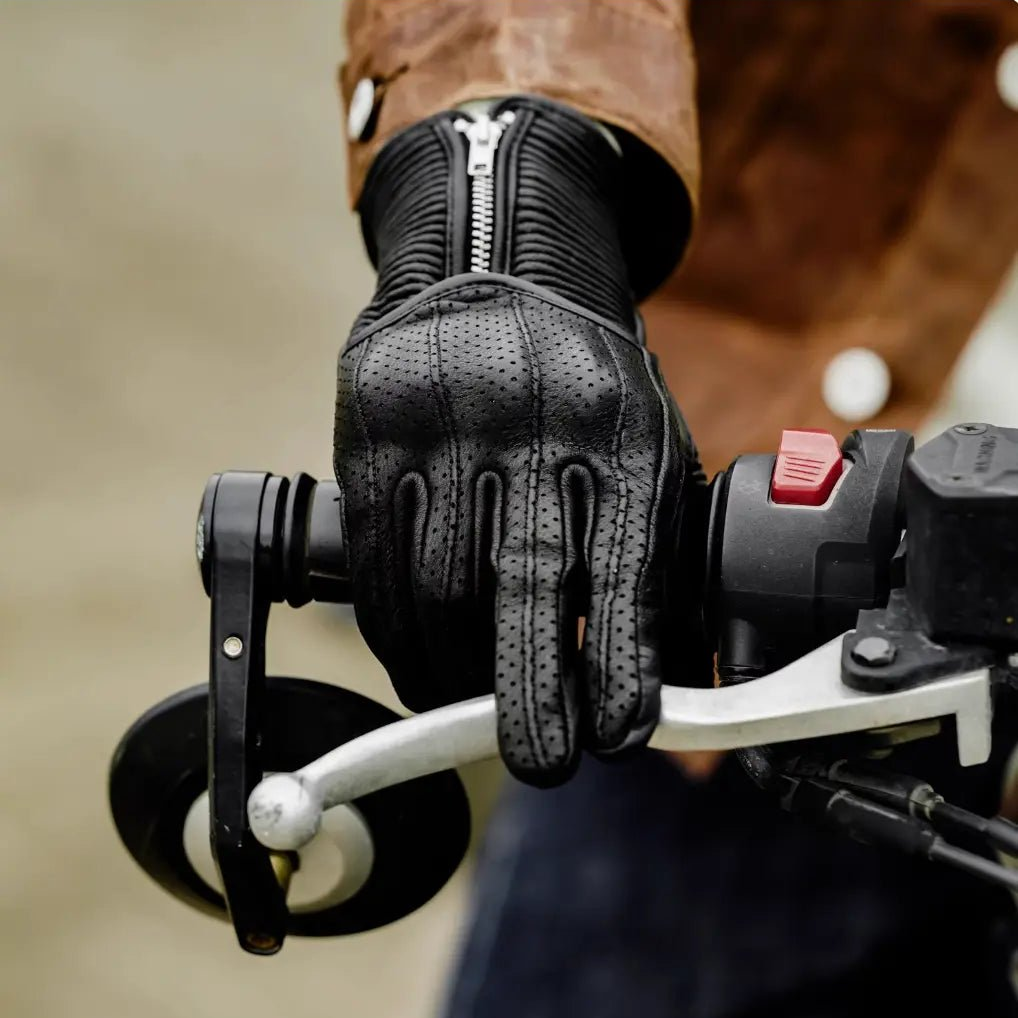 MR MOTOR Lamb Skin Retro Leather Motorcycle Gloves - Savile Speed Co.