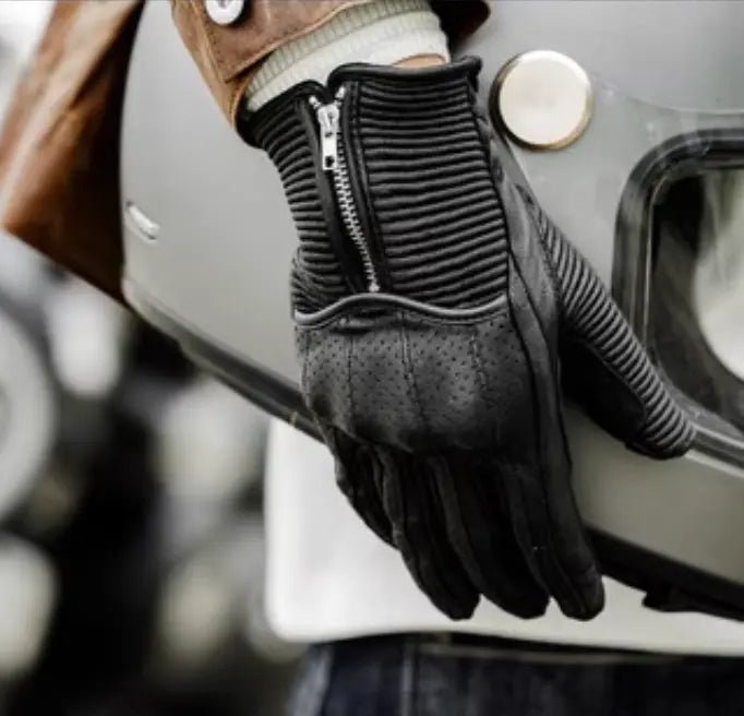 MR MOTOR Lamb Skin Retro Leather Motorcycle Gloves - Savile Speed Co.