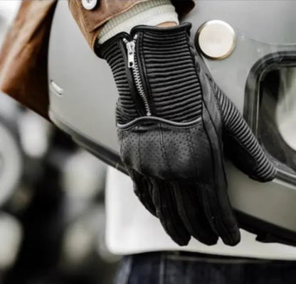 MR MOTOR Lamb Skin Retro Leather Motorcycle Gloves - Savile Speed Co.