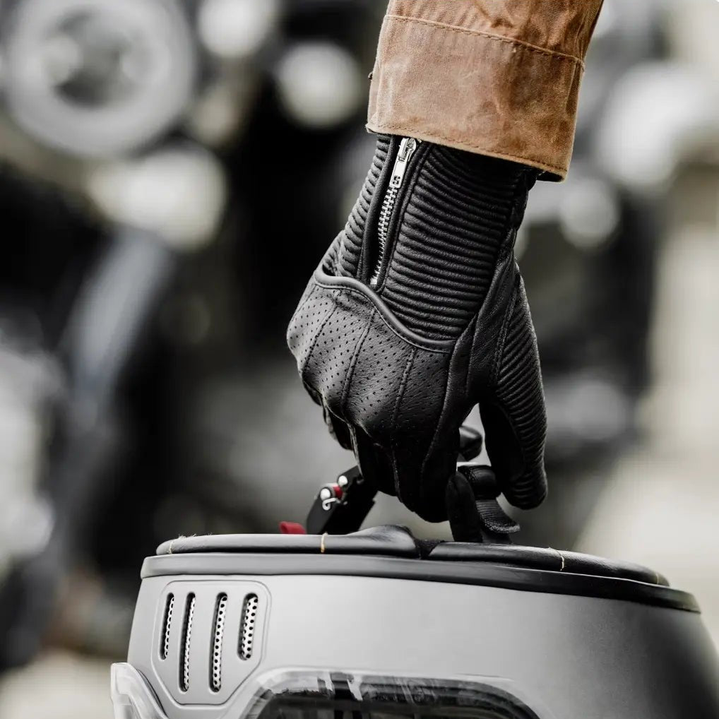 MR MOTOR Lamb Skin Retro Leather Motorcycle Gloves - Savile Speed Co.