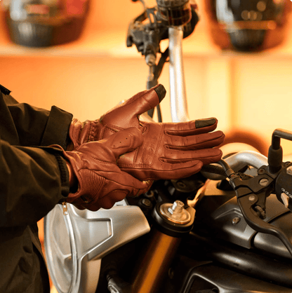 MR MOTOR Lamb Skin Retro Leather Motorcycle Gloves All-season & Fall/Winter - Savile Speed Co. - cafe racer, winter gloves