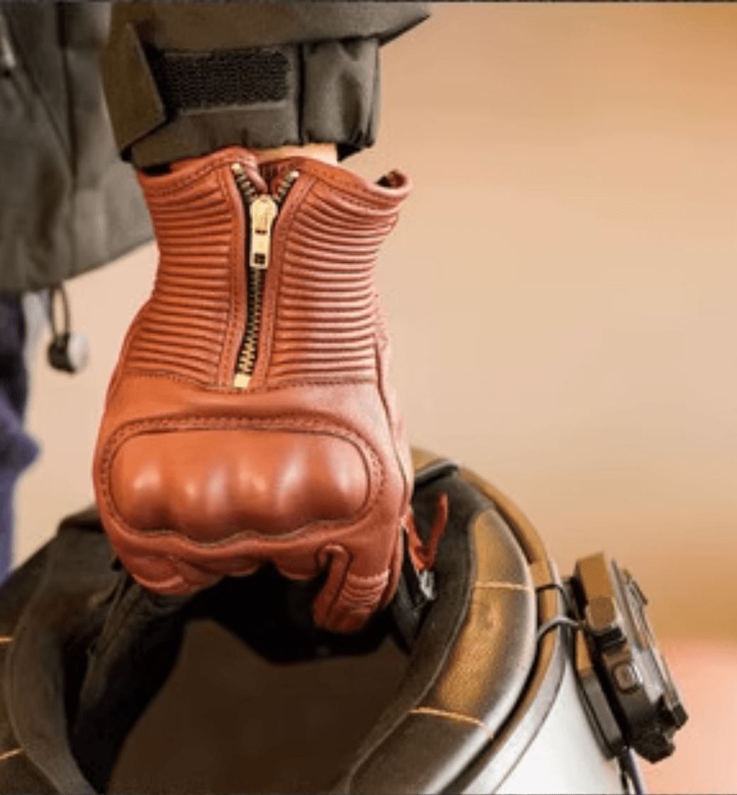 MR MOTOR Lamb Skin Retro Leather Motorcycle Gloves All-season & Fall/Winter - Savile Speed Co. - cafe racer, winter gloves