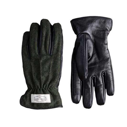 MR MOTOR Tweed Retro Motorcycle Riding Gloves - Savile Speed Co.