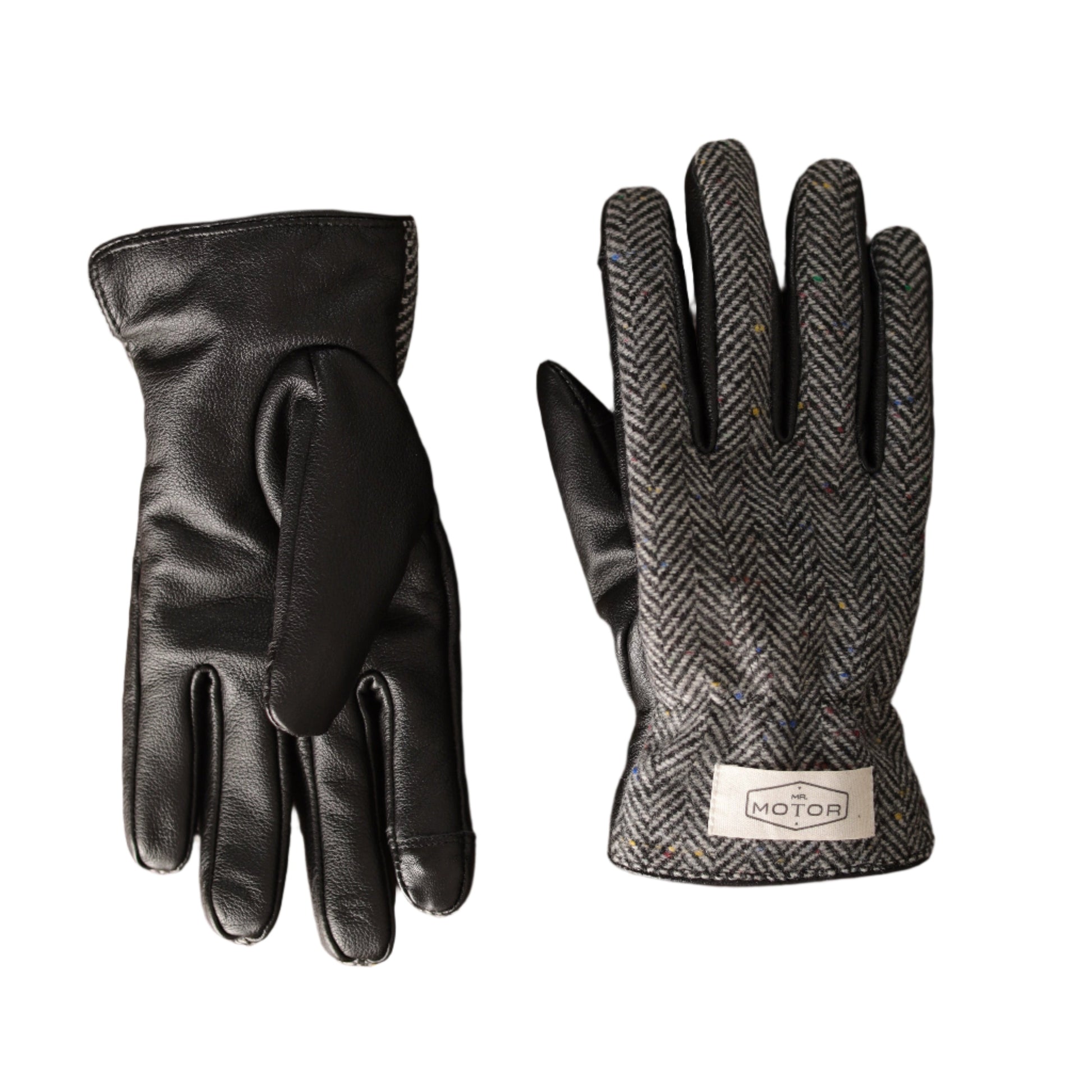 MR MOTOR Tweed Retro Motorcycle Riding Gloves - Savile Speed Co.