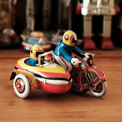 Pass Happiness Handmade Side Car Rig wind - up Toy - Savile Speed Co.