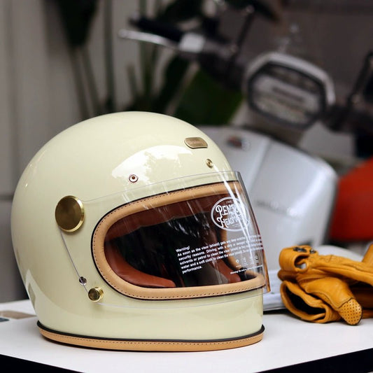 Penguin Headmaster Full Face Retro Motorcycle Helmet DOT Certified - Savile Speed Co.