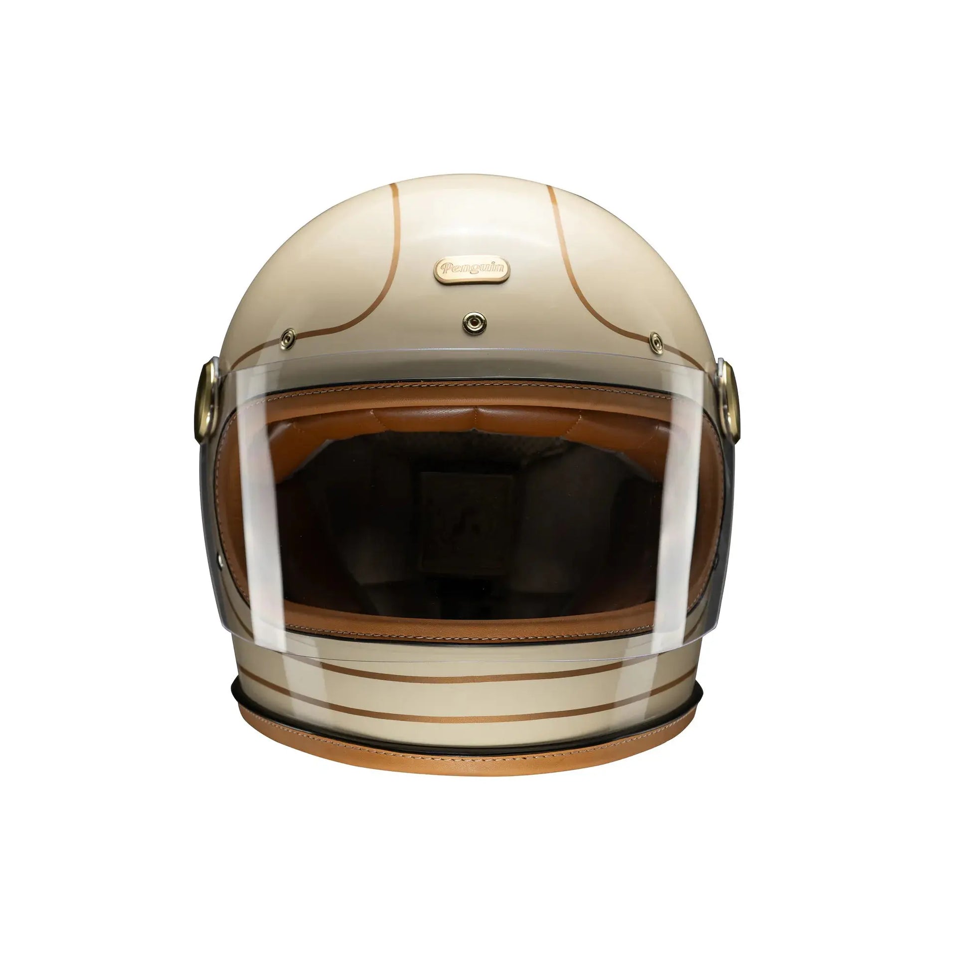 Penguin Headmaster Retro Motorcycle Helmet - Cafe Racer Savile Speed Co. Penguin Headmaster Retro Motorcycle Helmet - Cafe Racer Savile Speed Co.