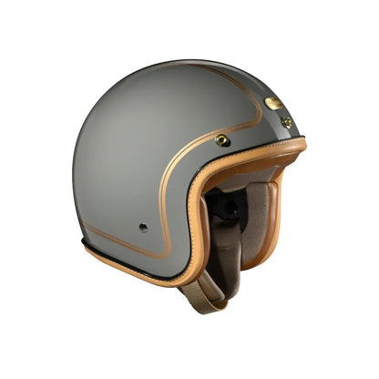 PENGUIN Magellan Open Face Retro Motorcycle Helmet DOT Certified - Savile Speed Co.