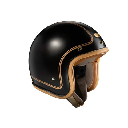 PENGUIN Magellan Open Face Retro Motorcycle Helmet DOT Certified - Savile Speed Co.