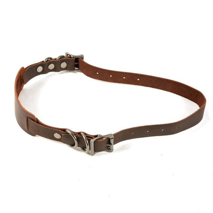 Savile Speed Naturally Tanned Cordovan Motorcycle Luggage Strap - Savile Speed Co.