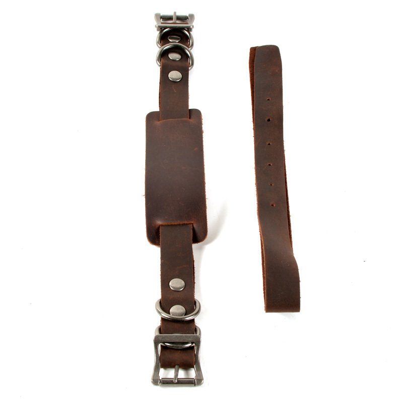 Savile Speed Naturally Tanned Cordovan Motorcycle Luggage Strap - Savile Speed Co.