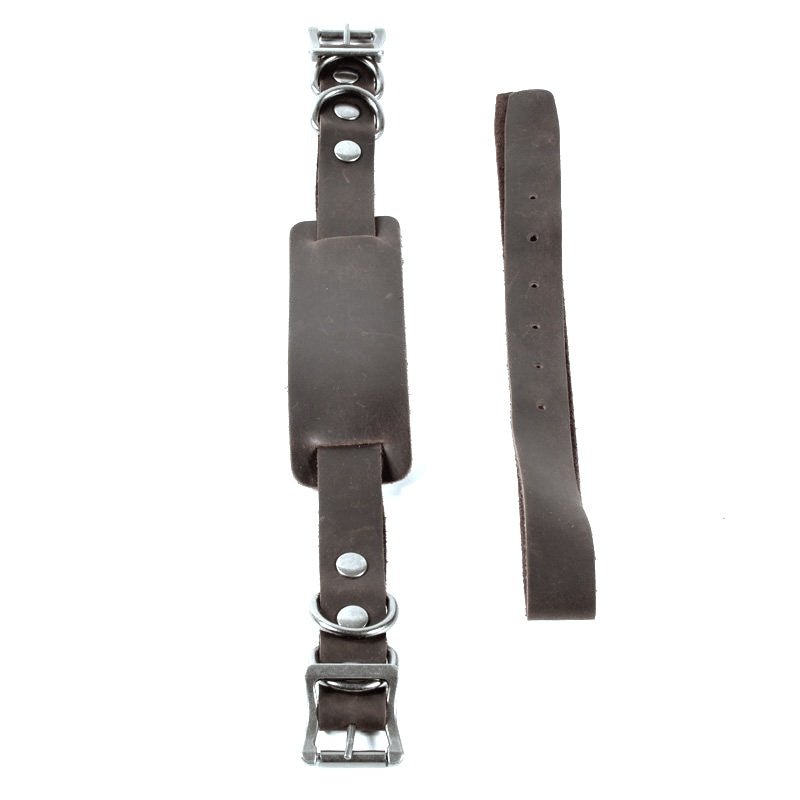 Savile Speed Naturally Tanned Cordovan Motorcycle Luggage Strap - Savile Speed Co.