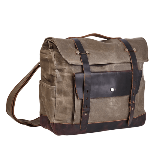 Savile Speed Retro Motorcycle Bag Waxed Cotton Pannier - Savile Speed Co. - Waxed cotton, pannier, Retro Motorcycle Bag