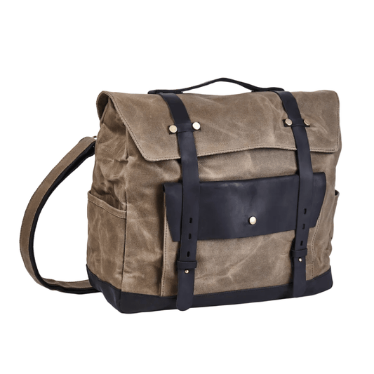 Savile Speed Retro Motorcycle Bag Waxed Cotton Pannier - Savile Speed Co. - Waxed cotton, pannier, Retro Motorcycle Bag