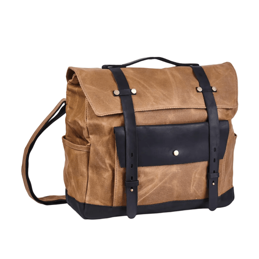 Savile Speed Retro Motorcycle Bag Waxed Cotton Pannier - Savile Speed Co. - Waxed cotton, pannier, Retro Motorcycle Bag