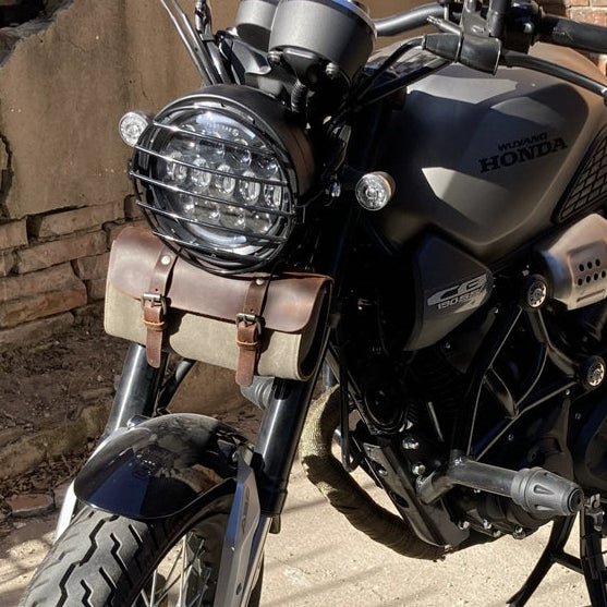 Savile Speed Retro Motorcycle Waxed Canvas Tool Bag Utility Bag - Savile Speed Co.